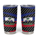 Black Haitians Beast Tumbler Cup Ripped Flag Graphic - African Pride