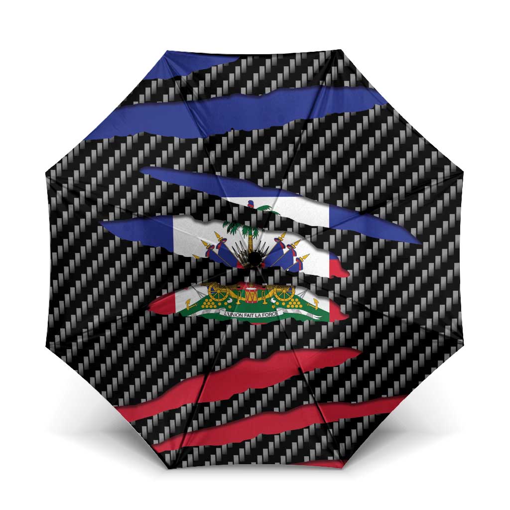 Black Haitians Beast Umbrella Ripped Flag Graphic