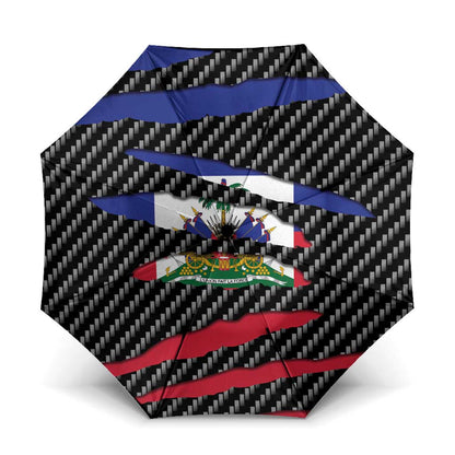 Black Haitians Beast Umbrella Ripped Flag Graphic