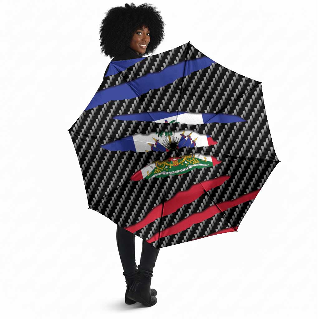 Black Haitians Beast Umbrella Ripped Flag Graphic