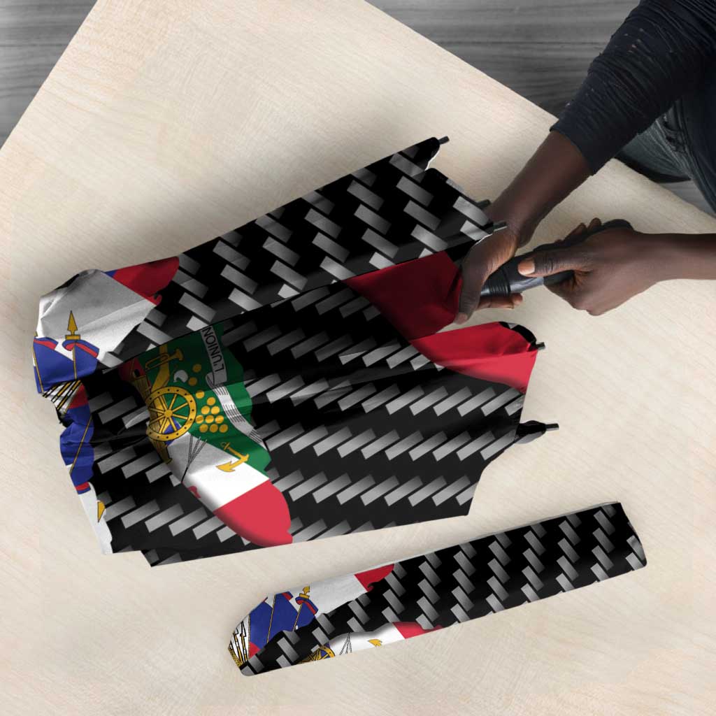 Black Haitians Beast Umbrella Ripped Flag Graphic