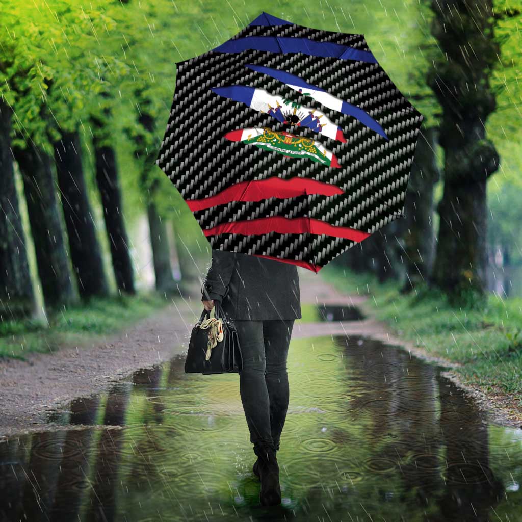 Black Haitians Beast Umbrella Ripped Flag Graphic