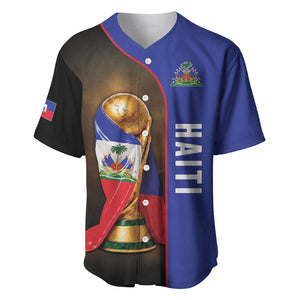 Personalized Afro Haiti Football 2026 Baseball Jersey Trophy Flag Pride Art