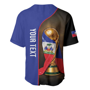 Personalized Afro Haiti Football 2026 Baseball Jersey Trophy Flag Pride Art