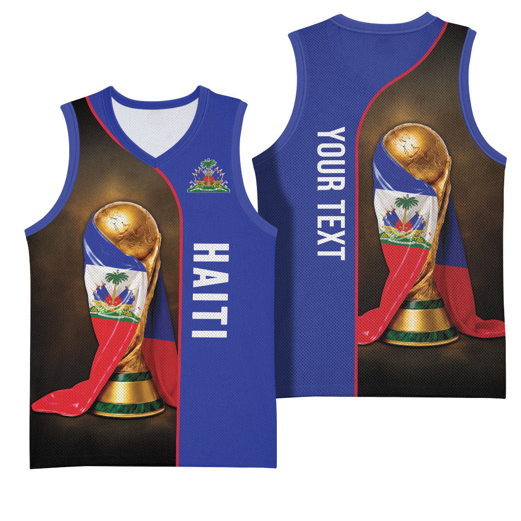 Personalized Afro Haiti Football 2026 Basketball Jersey Trophy Flag Pride Art