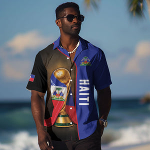 Personalized Afro Haiti Football 2026 Hawaiian Shirt Trophy Flag Pride Art