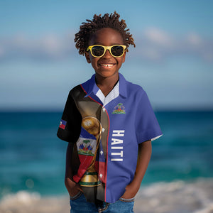 Personalized Afro Haiti Football 2026 Kid Hawaiian Shirt Trophy Flag Pride Art