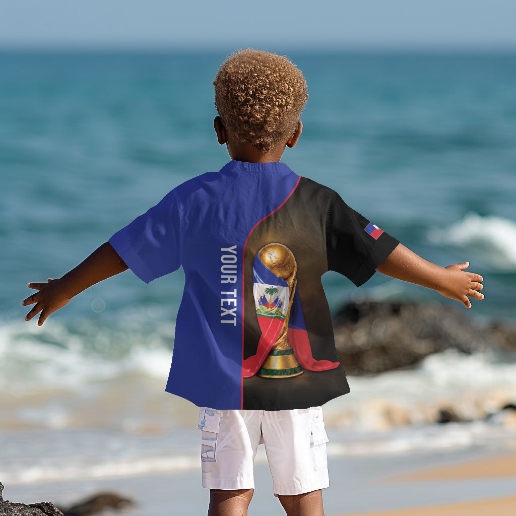 Personalized Afro Haiti Football 2026 Kid Hawaiian Shirt Trophy Flag Pride Art