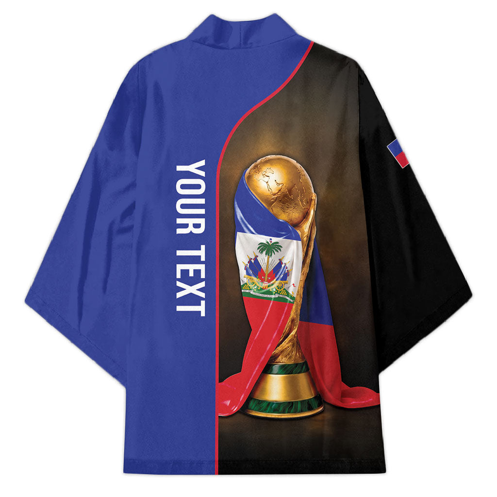 Personalized Afro Haiti Football 2026 Kimono Trophy Flag Pride Art