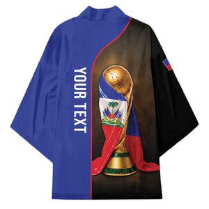 Personalized Afro Haiti Football 2026 Kimono Trophy Flag Pride Art