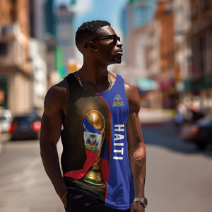 Personalized Afro Haiti Football 2026 Men Tank Top Trophy Flag Pride Art
