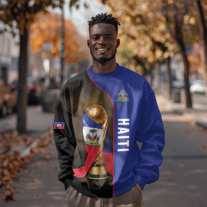 Personalized Afro Haiti Football 2026 Sweatshirt Trophy Flag Pride Art