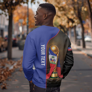 Personalized Afro Haiti Football 2026 Sweatshirt Trophy Flag Pride Art