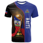 Personalized Afro Haiti Football 2026 T shirt Trophy Flag Pride Art