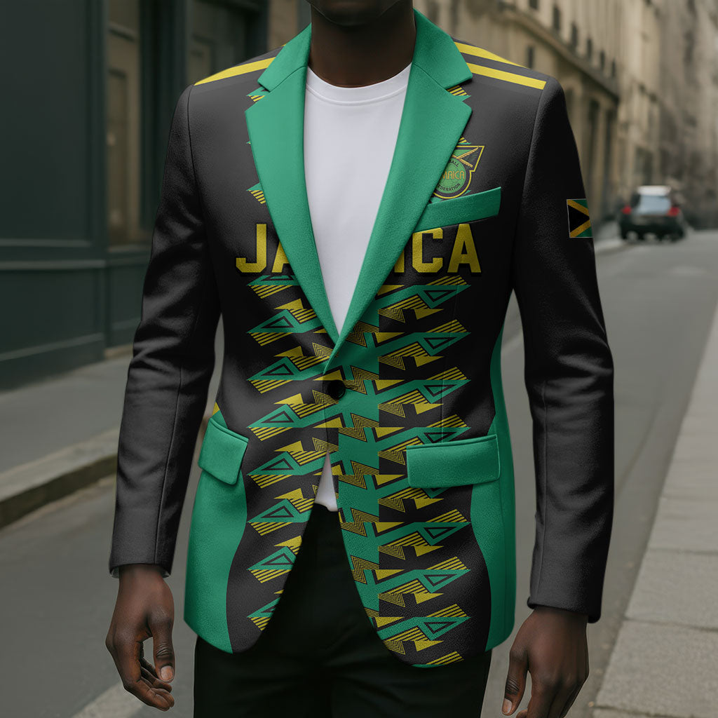 Custom Afro-Jamaicans Football Blazer Reggae Boyz Tribal Glory