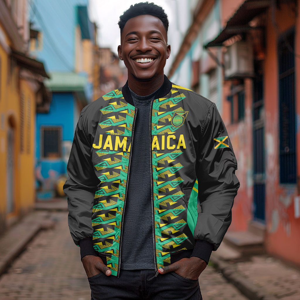Custom Afro-Jamaicans Football Bomber Jacket Reggae Boyz Tribal Glory