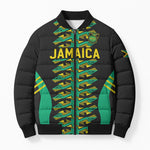 Custom Afro-Jamaicans Football Bomber Puffer Jacket Reggae Boyz Tribal Glory