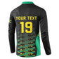 Custom Afro-Jamaicans Football Button Sweatshirt Reggae Boyz Tribal Glory