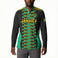 Custom Afro-Jamaicans Football Button Sweatshirt Reggae Boyz Tribal Glory