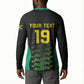 Custom Afro-Jamaicans Football Button Sweatshirt Reggae Boyz Tribal Glory