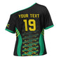 Custom Afro-Jamaicans Football Cross Shoulder Shirt Reggae Boyz Tribal Glory
