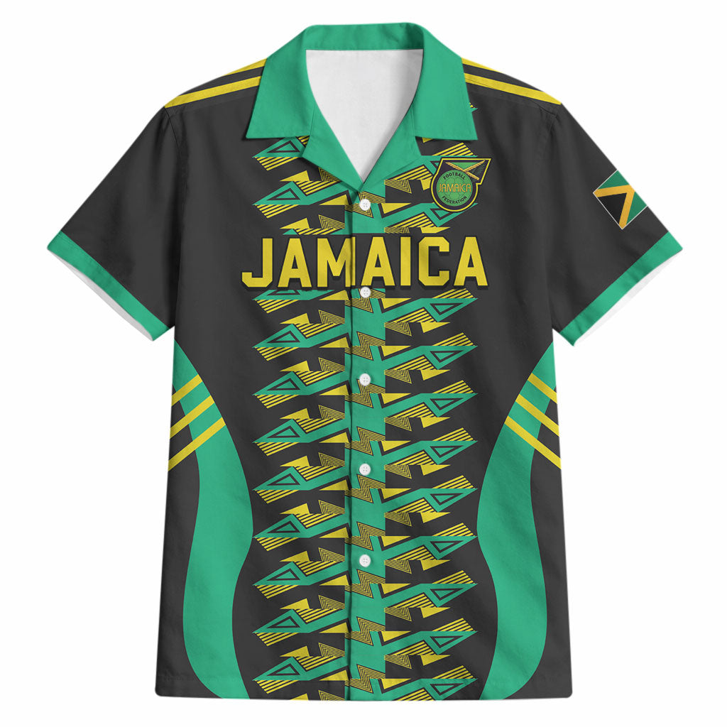 Custom Afro-Jamaicans Football Hawaiian Shirt Reggae Boyz Tribal Glory
