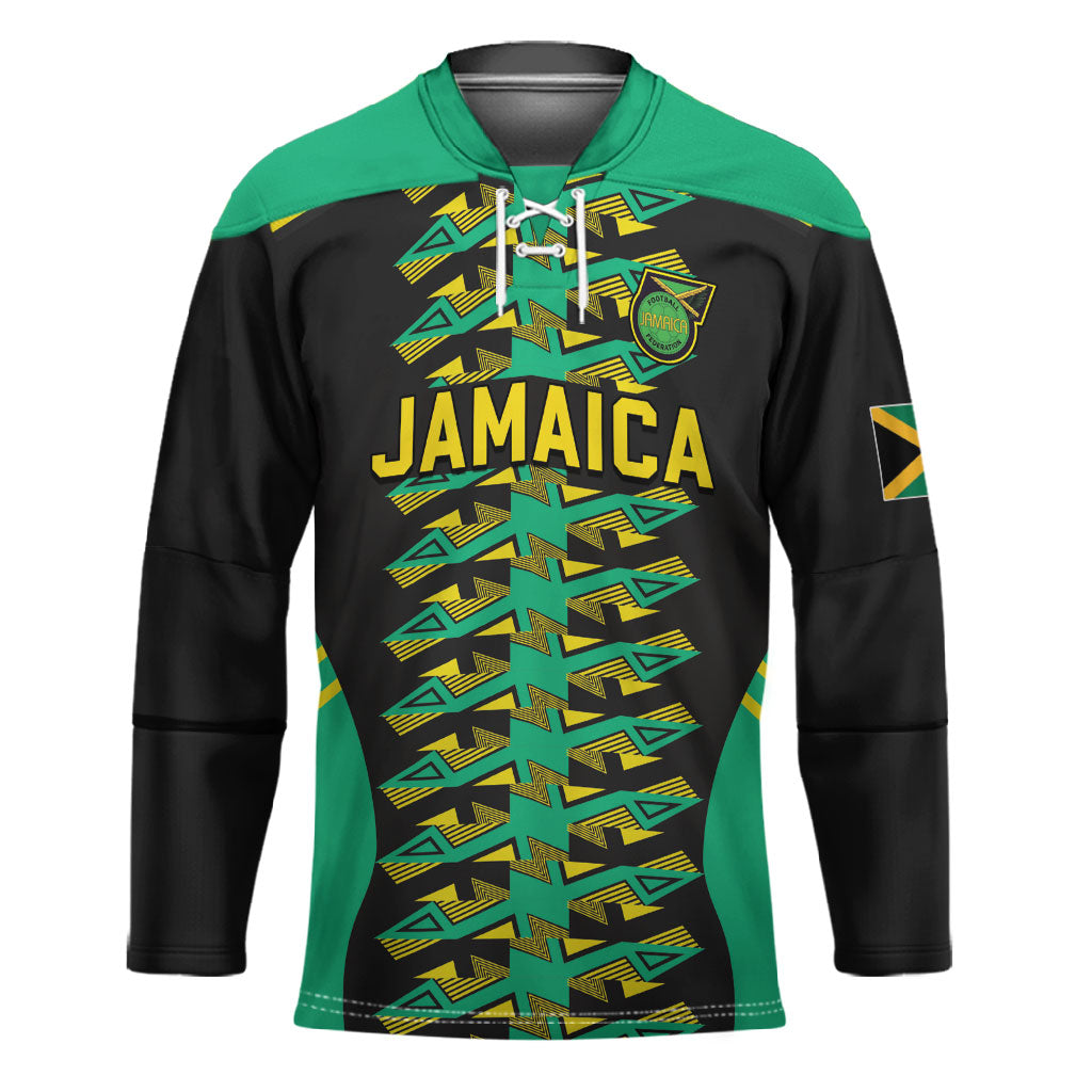 Custom Afro-Jamaicans Football Hockey Jersey Reggae Boyz Tribal Glory