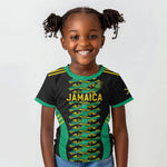 Custom Afro-Jamaicans Football Kid T shirt Reggae Boyz Tribal Glory