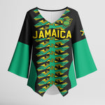 Custom Afro-Jamaicans Football Kimono Sleeve Blouse Reggae Boyz Tribal Glory