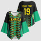 Custom Afro-Jamaicans Football Kimono Sleeve Blouse Reggae Boyz Tribal Glory