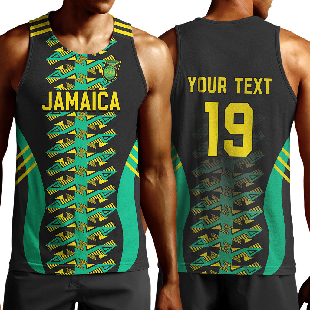 Custom Afro-Jamaicans Football Men Tank Top Reggae Boyz Tribal Glory