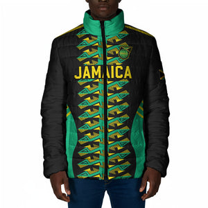 Custom Afro-Jamaicans Football Padded Jacket Reggae Boyz Tribal Glory