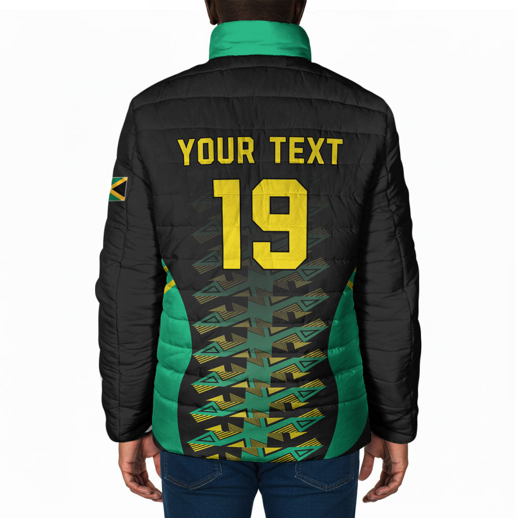 Custom Afro-Jamaicans Football Padded Jacket Reggae Boyz Tribal Glory