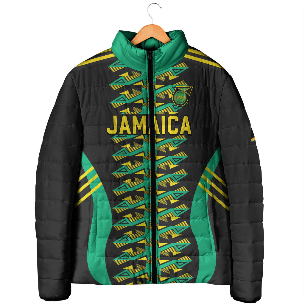 Custom Afro-Jamaicans Football Padded Jacket Reggae Boyz Tribal Glory