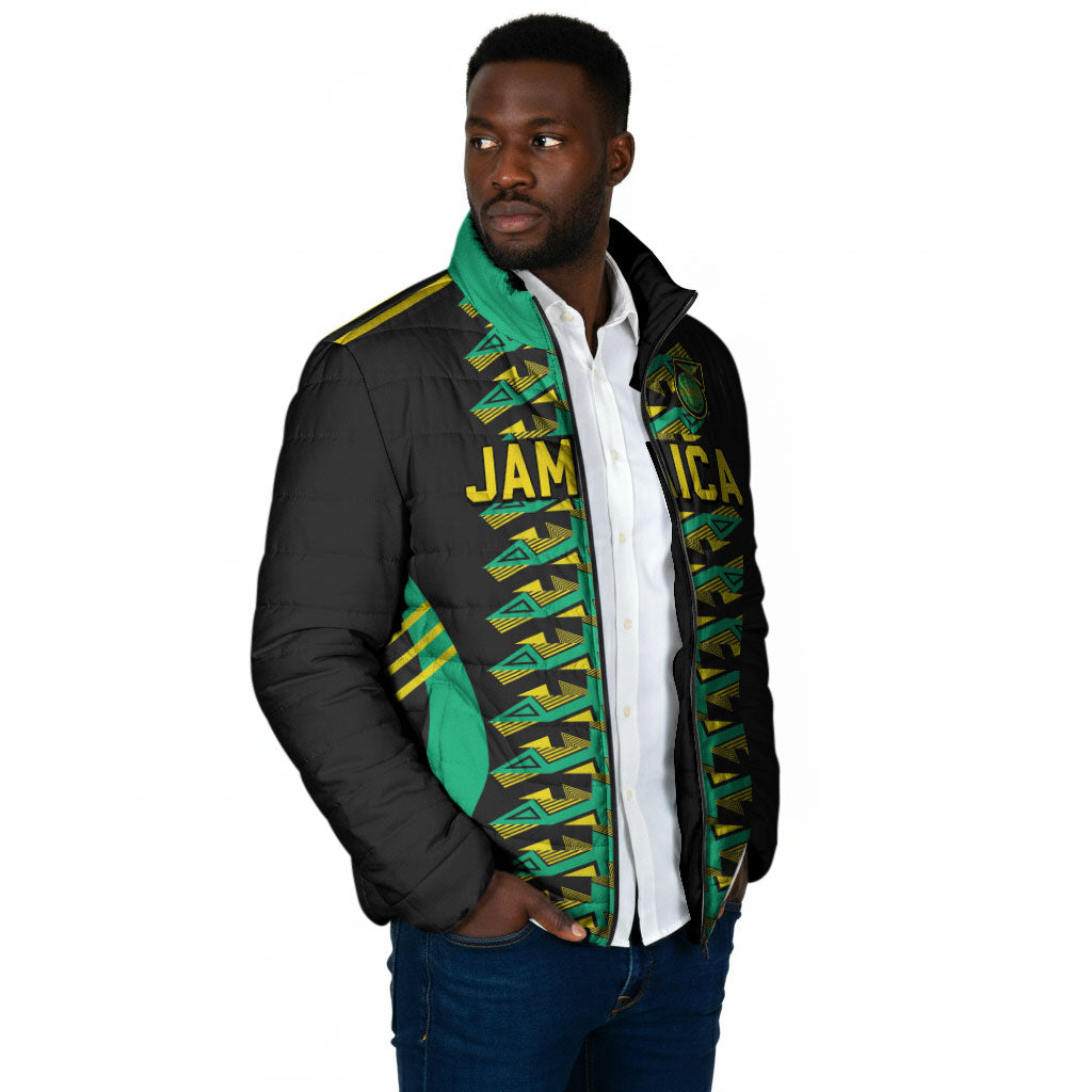 Custom Afro-Jamaicans Football Padded Jacket Reggae Boyz Tribal Glory