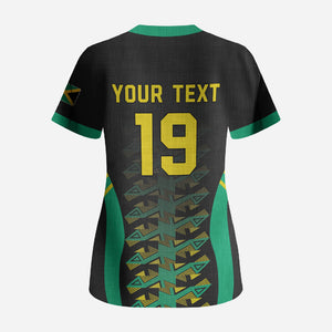 Custom Afro-Jamaicans Football Scrub Top Reggae Boyz Tribal Glory