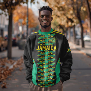 Custom Afro-Jamaicans Football Sweatshirt Reggae Boyz Tribal Glory