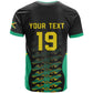 Custom Afro-Jamaicans Football T shirt Reggae Boyz Tribal Glory