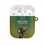 South Africa Rugby AirPods Case Go Springboks Mascot Champion
