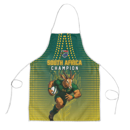 South Africa Rugby Apron Go Springboks Mascot Champion
