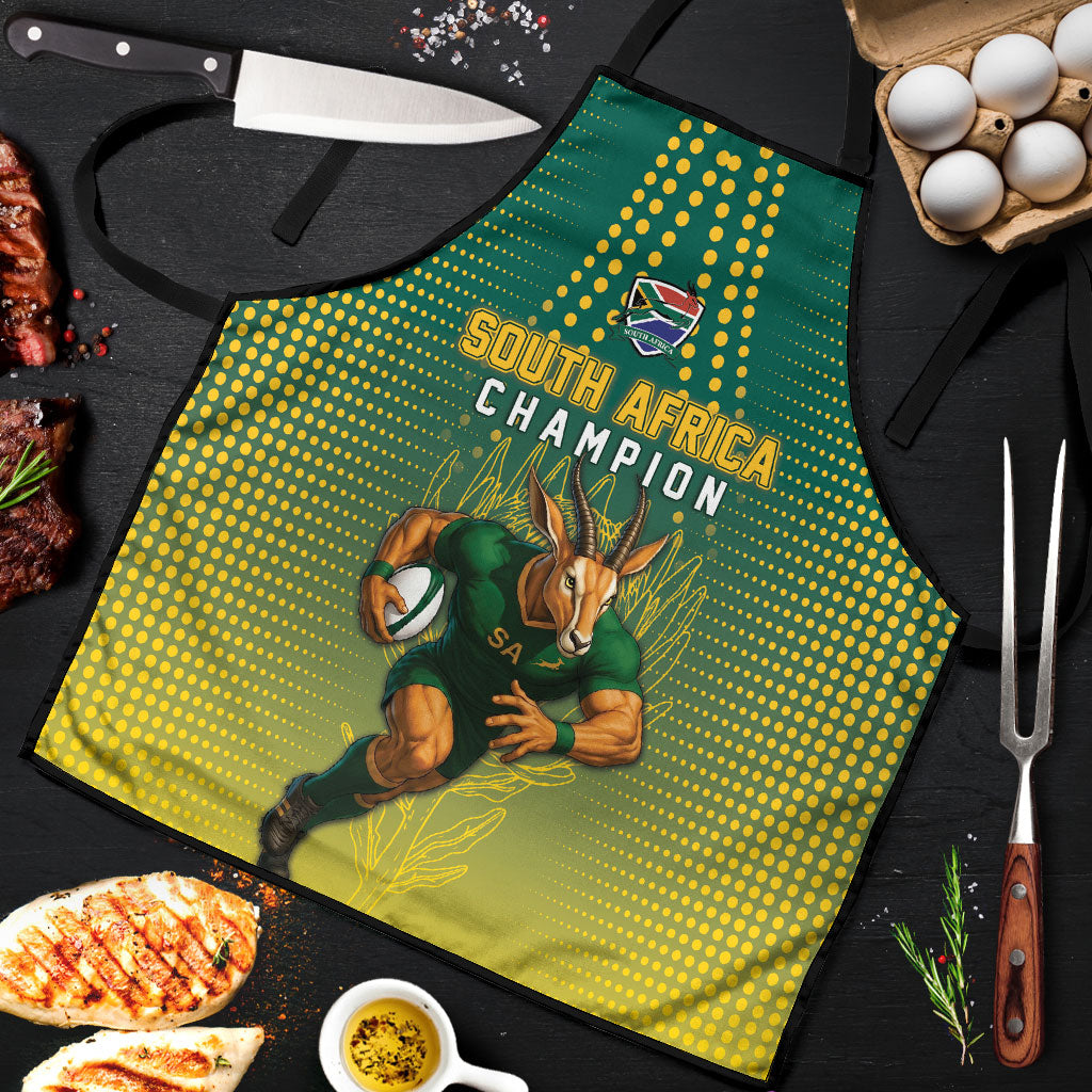 South Africa Rugby Apron Go Springboks Mascot Champion