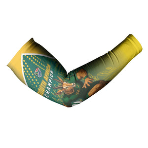 Custom South Africa Rugby Arm Sleeves Go Springboks Mascot Champion