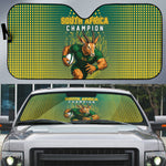 South Africa Rugby Auto Sun Shade Go Springboks Mascot Champion