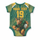 Custom South Africa Rugby Baby Onesie Go Springboks Mascot Champion