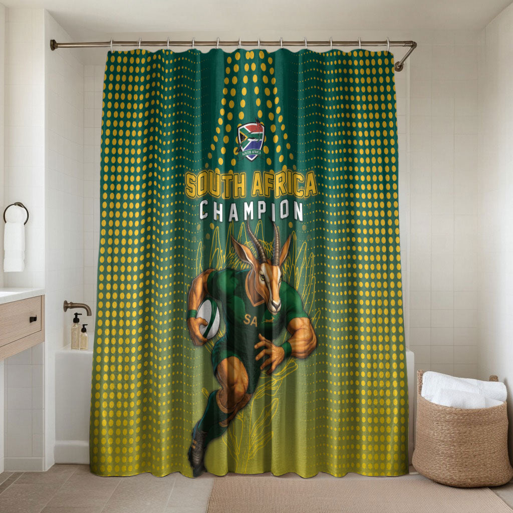 South Africa Rugby Bathroom Set Go Springboks Mascot Champion