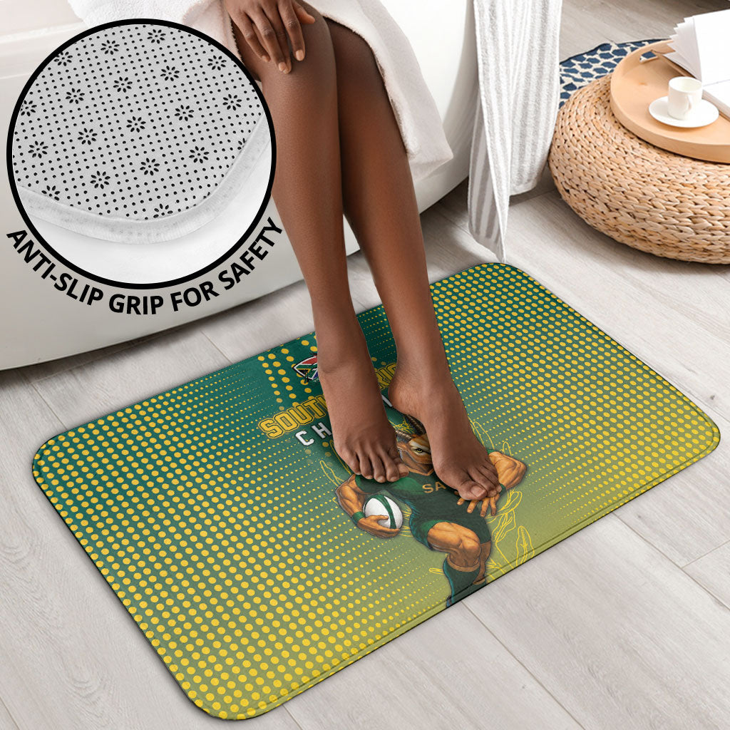 South Africa Rugby Bathroom Set Go Springboks Mascot Champion