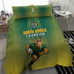 South Africa Rugby Bedding Set Go Springboks Mascot Champion