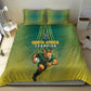 South Africa Rugby Bedding Set Go Springboks Mascot Champion