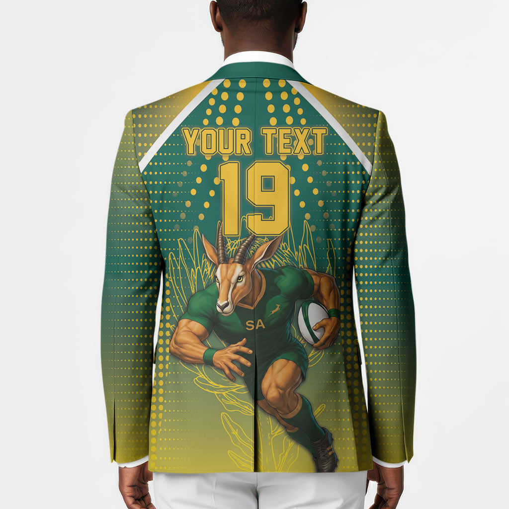 Custom South Africa Rugby Blazer Go Springboks Mascot Champion