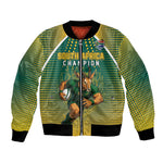 Custom South Africa Rugby Bomber Jacket Go Springboks Mascot Champion